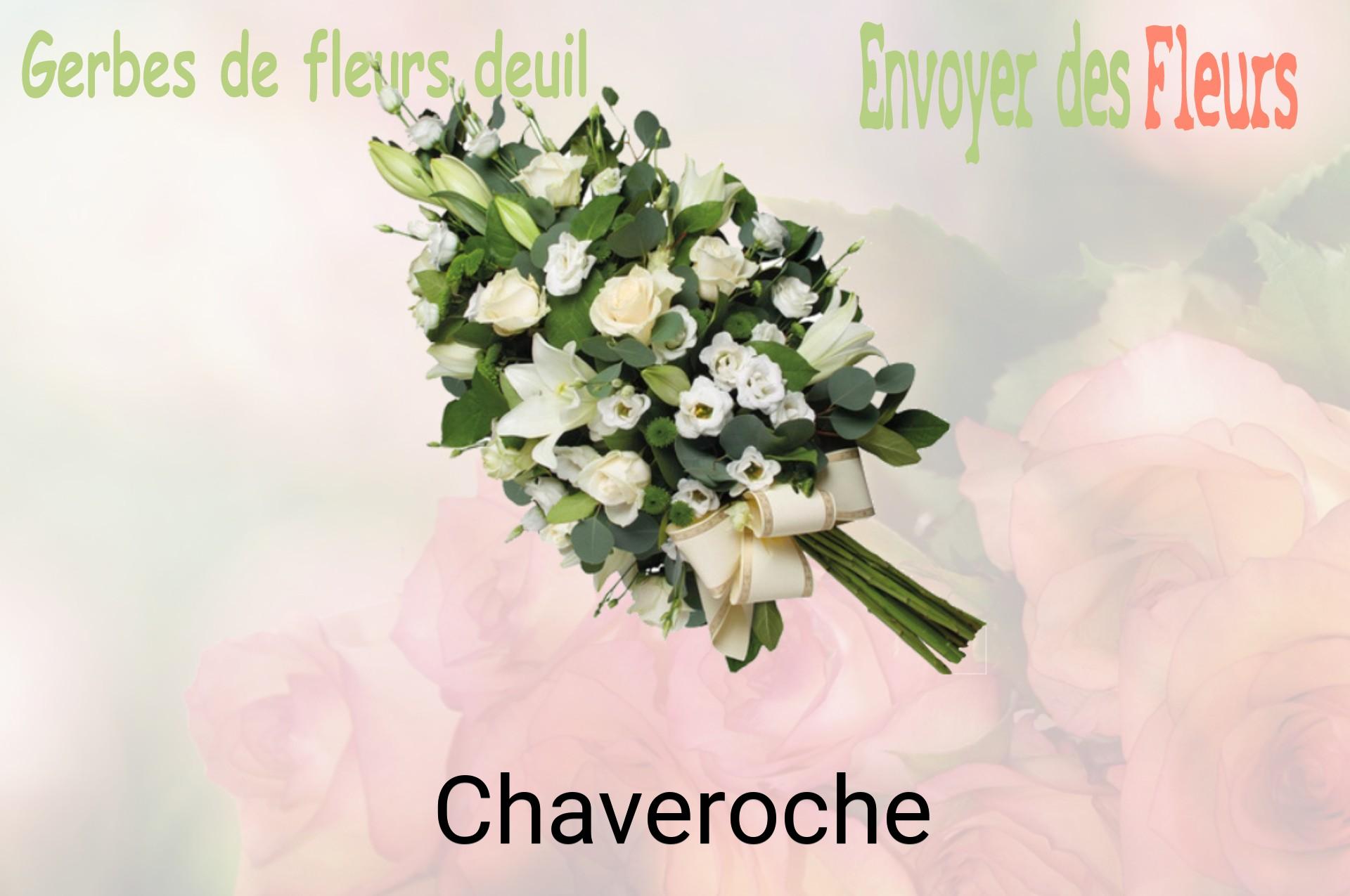 Gerbe de fleurs de deuil livrée à Chaveroche